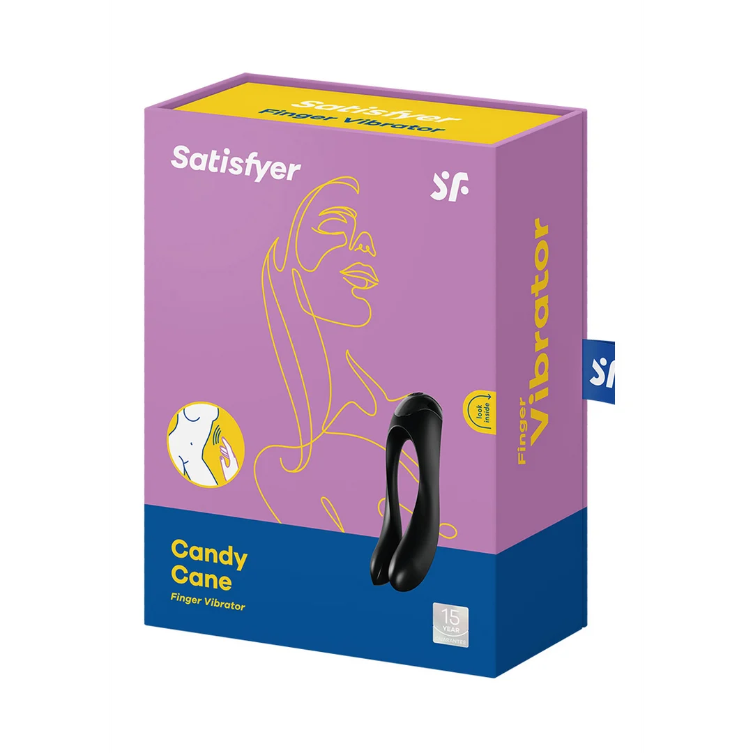 Vibratore da dito Satisfyer Candy Cane, arancione - immagine 7