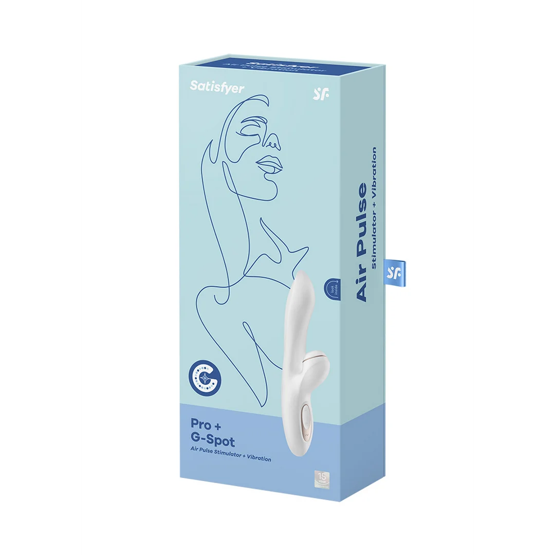 Satisfyer vibratore per il punto G con 11 modalità di onde di pressione – Bianco/Rosa oro - immagine 1