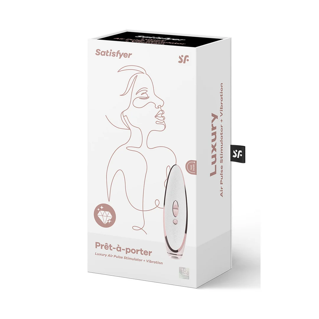 Satisfyer Prêt á Porter stimolatore a pressione d’aria e vibratore di lusso - immagine 1