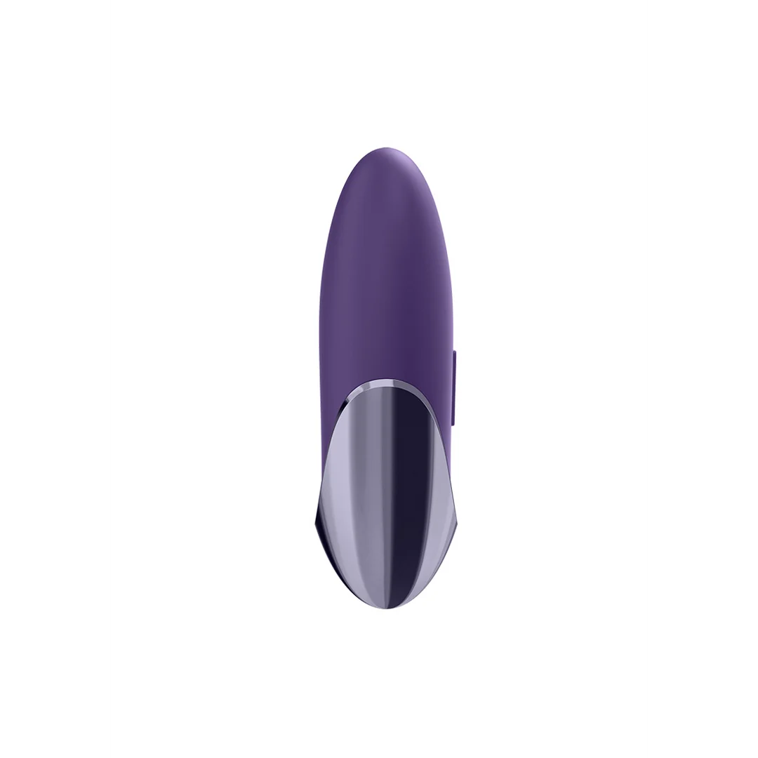 Vibratore Satisfyer Lay on con silicone morbidissimo – Violet/Brass - immagine 3
