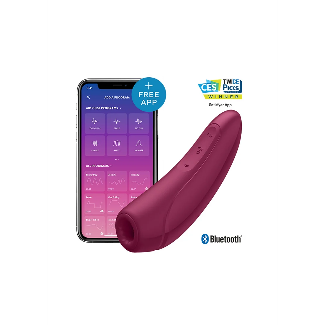 Satisfyer, vibratore clitorideo con stimolazione pulsata ad aria, rosa rosso - immagine 5