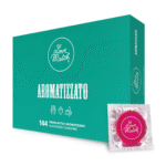 Preservativi aromatizzati al cioccolato, fragola e banana, 144 pezzi, Love Match - immagine 2