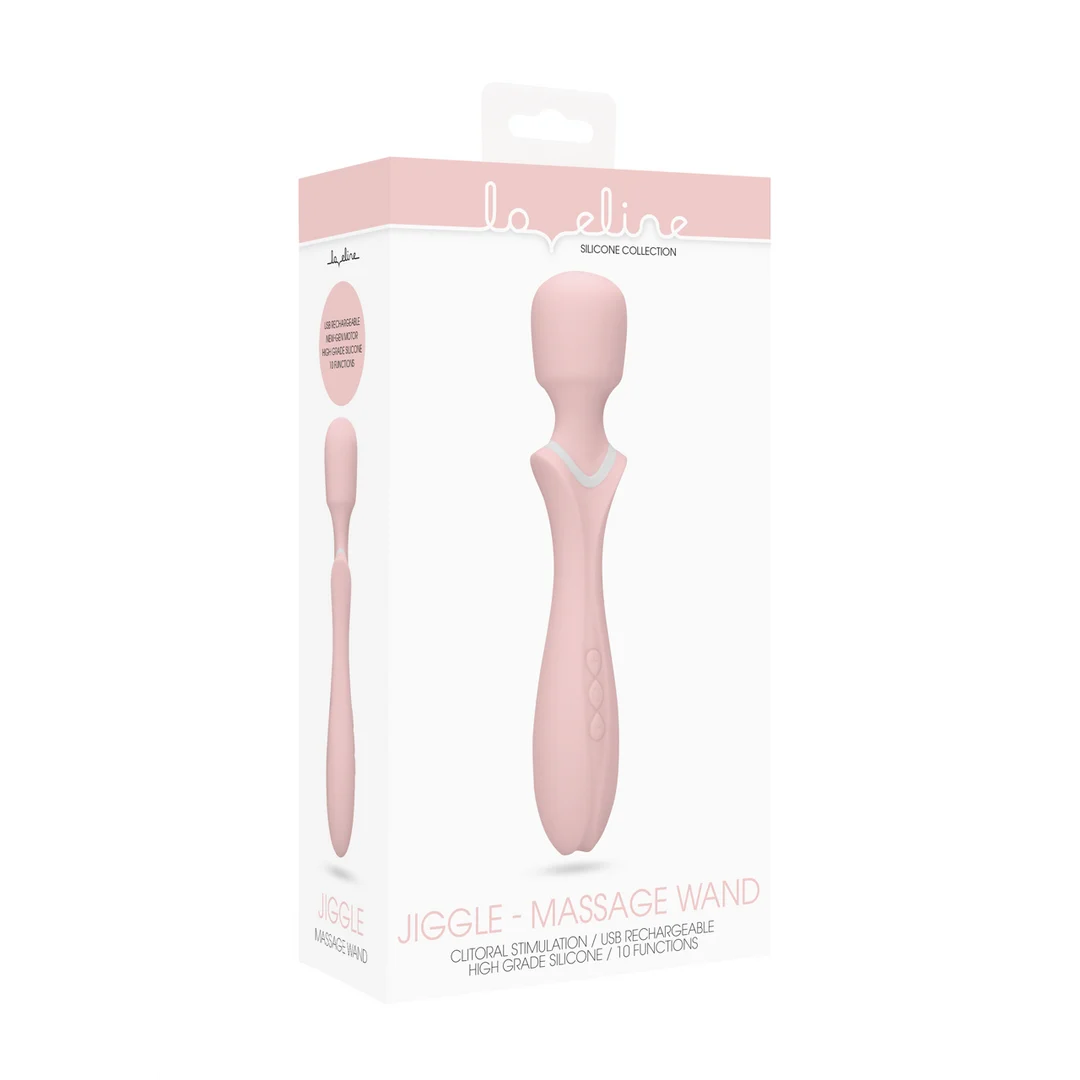 LOV021PNK-2 Vibratore a bacchetta con 10 modalità e testina flessibile | Loveline by Shots - immagine 1