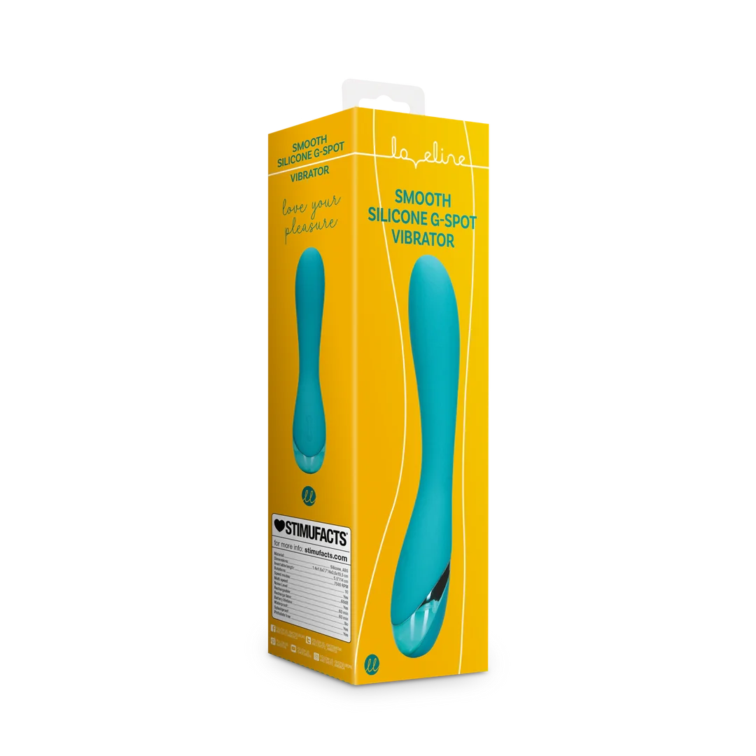 Vibratore Loveline in silicone liscio per il punto G - immagine 1