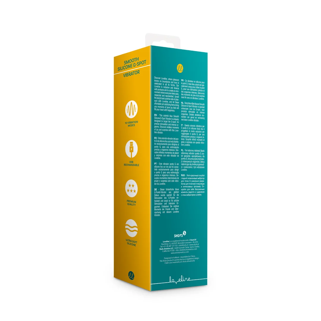 Vibratore Loveline in silicone liscio per il punto G - immagine 2