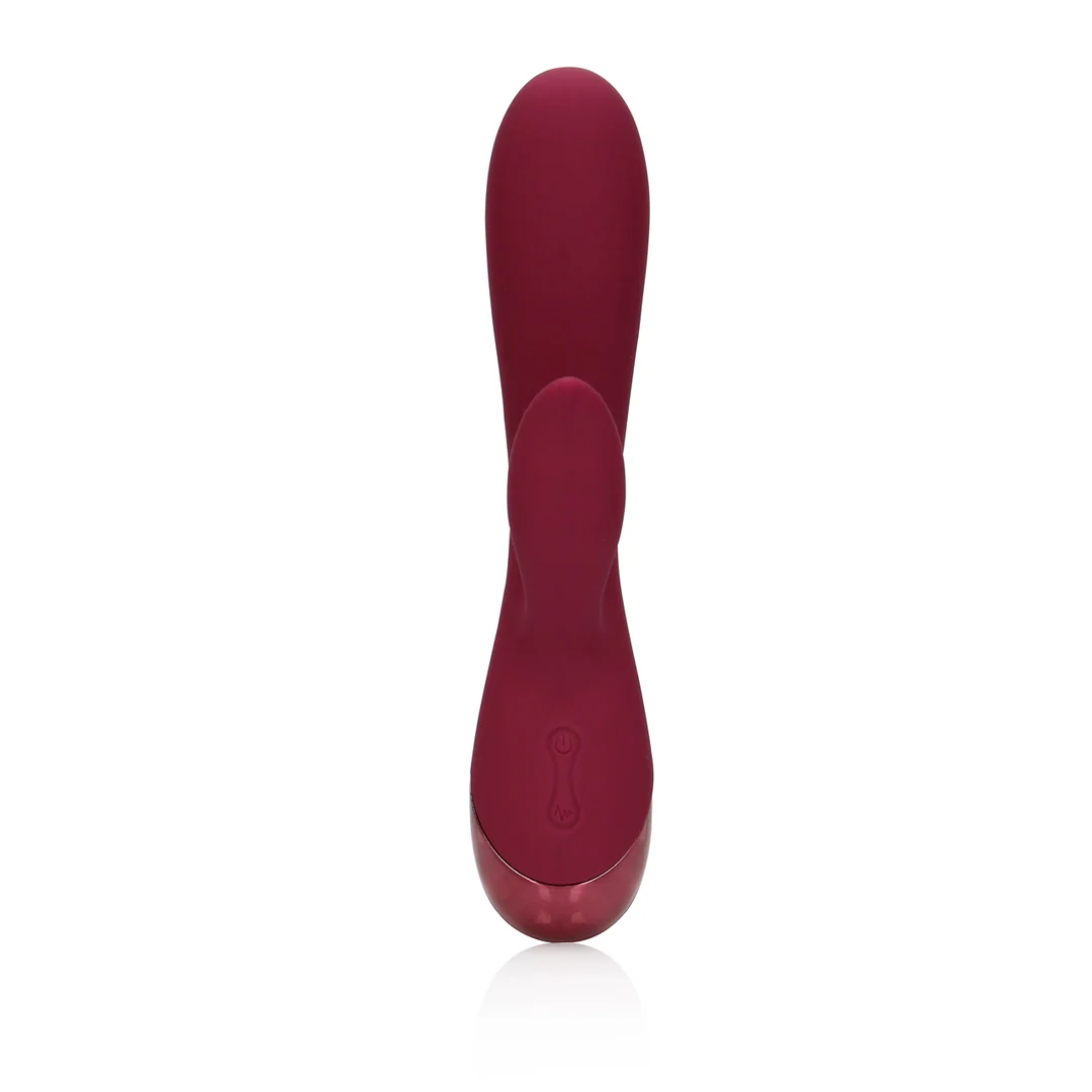 Vibratore rabbit Loveline color ciliegia scuro - immagine 4