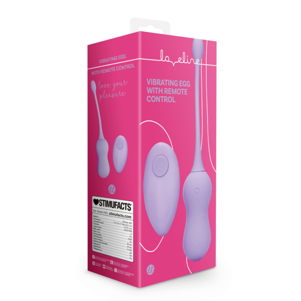 Ovetto vibrante Loveline Violet Harmony con telecomando
