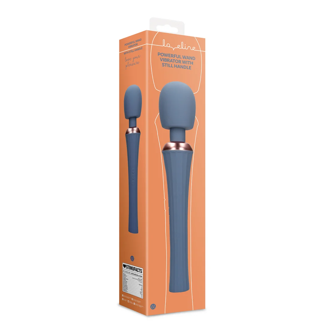 Vibratore wand con impugnatura silenziosa per un controllo confortevole, Blue Nova, Loveline by Shots - immagine 7