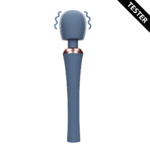 Vibratore wand con impugnatura silenziosa per un controllo confortevole, Blue Nova, Loveline by Shots - immagine 6