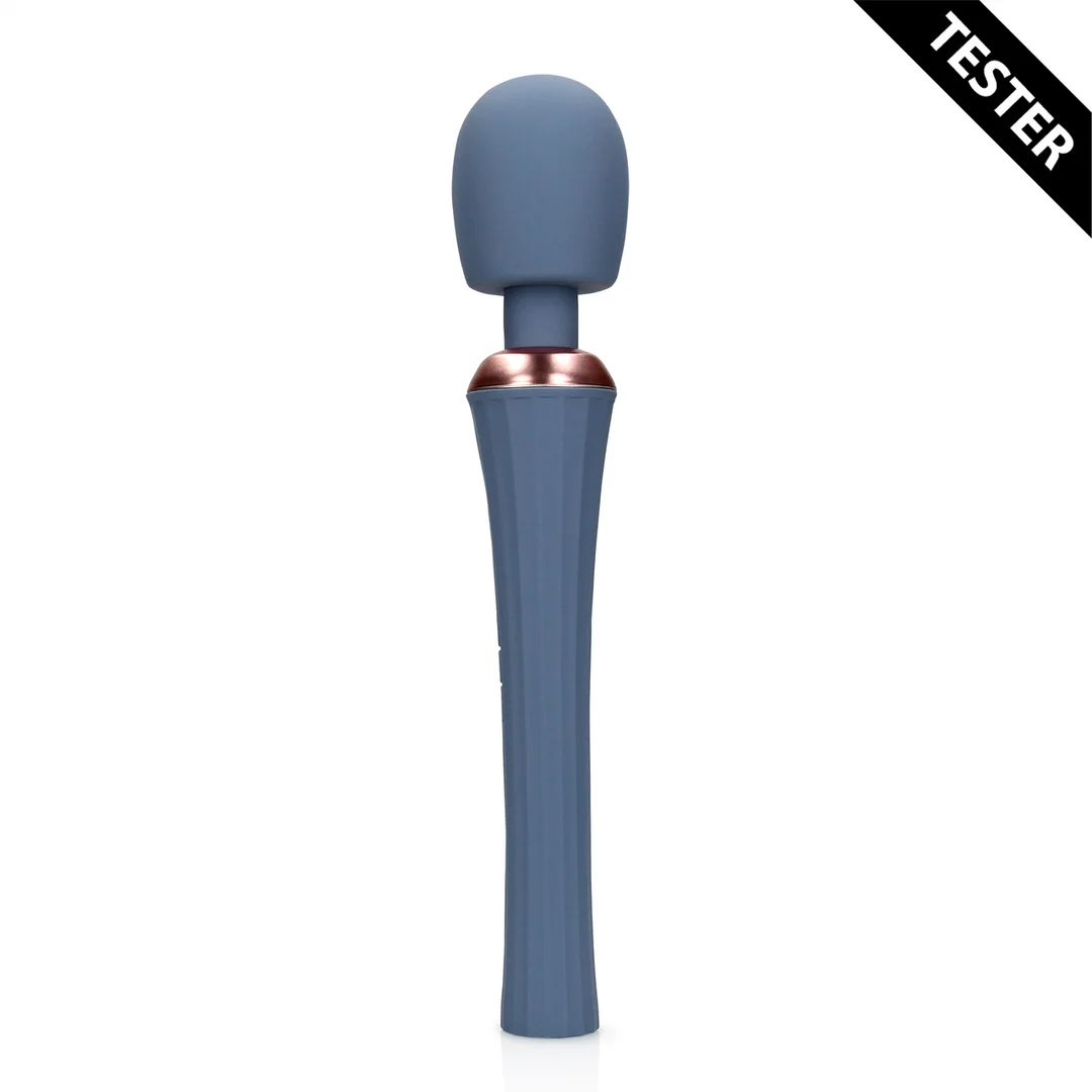 Vibratore wand con impugnatura silenziosa per un controllo confortevole, Blue Nova, Loveline by Shots - immagine 1