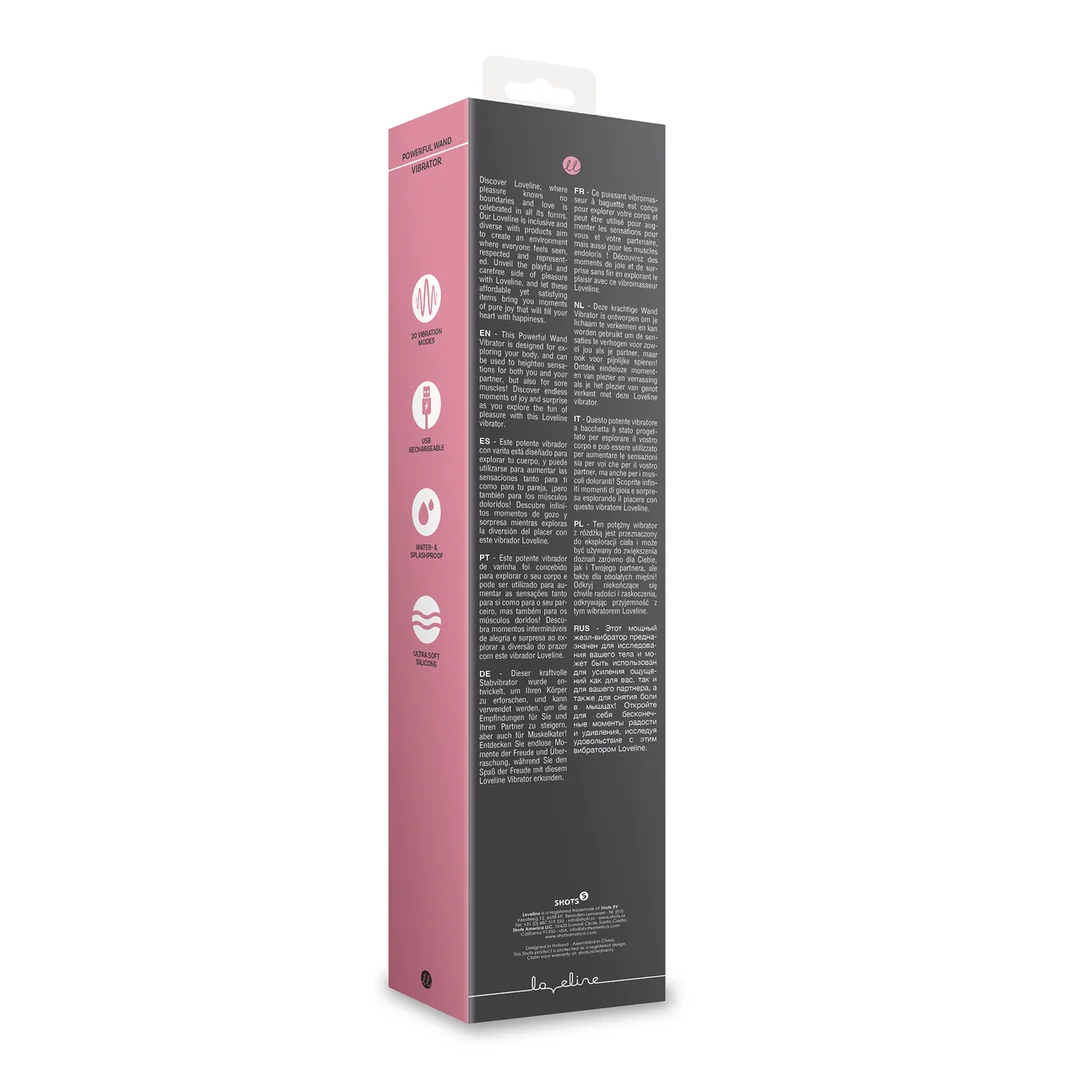Vibratore a bacchetta Loveline by Shots Charbone - immagine 2