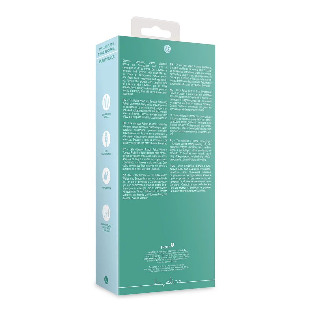 Vibratore duo con onde d’aria pulsanti – Tester (nome) Loveline by Shots - immagine 8