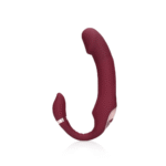 Loveline strap on senza imbracatura vibrante e flessibile Merlot Grape - immagine 5