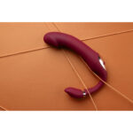 Loveline strap on senza imbracatura vibrante e flessibile Merlot Grape - immagine 6
