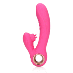 Vibratore rabbit con lingua vibrante e funzione riscaldante – Loveline by Shots Exuberant Pink Loveline by Shots - immagine 11