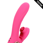 Vibratore rabbit con lingua vibrante e funzione riscaldante – Loveline by Shots Exuberant Pink Loveline by Shots - immagine 3