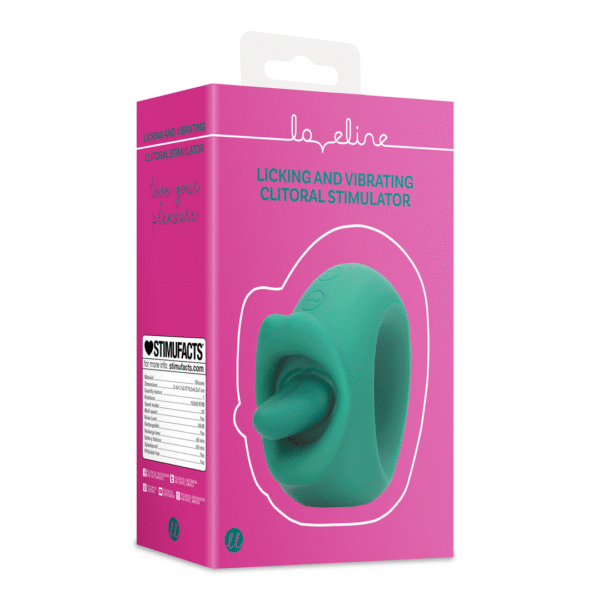 Stimolatore clitorideo leccante e vibrante Loveline