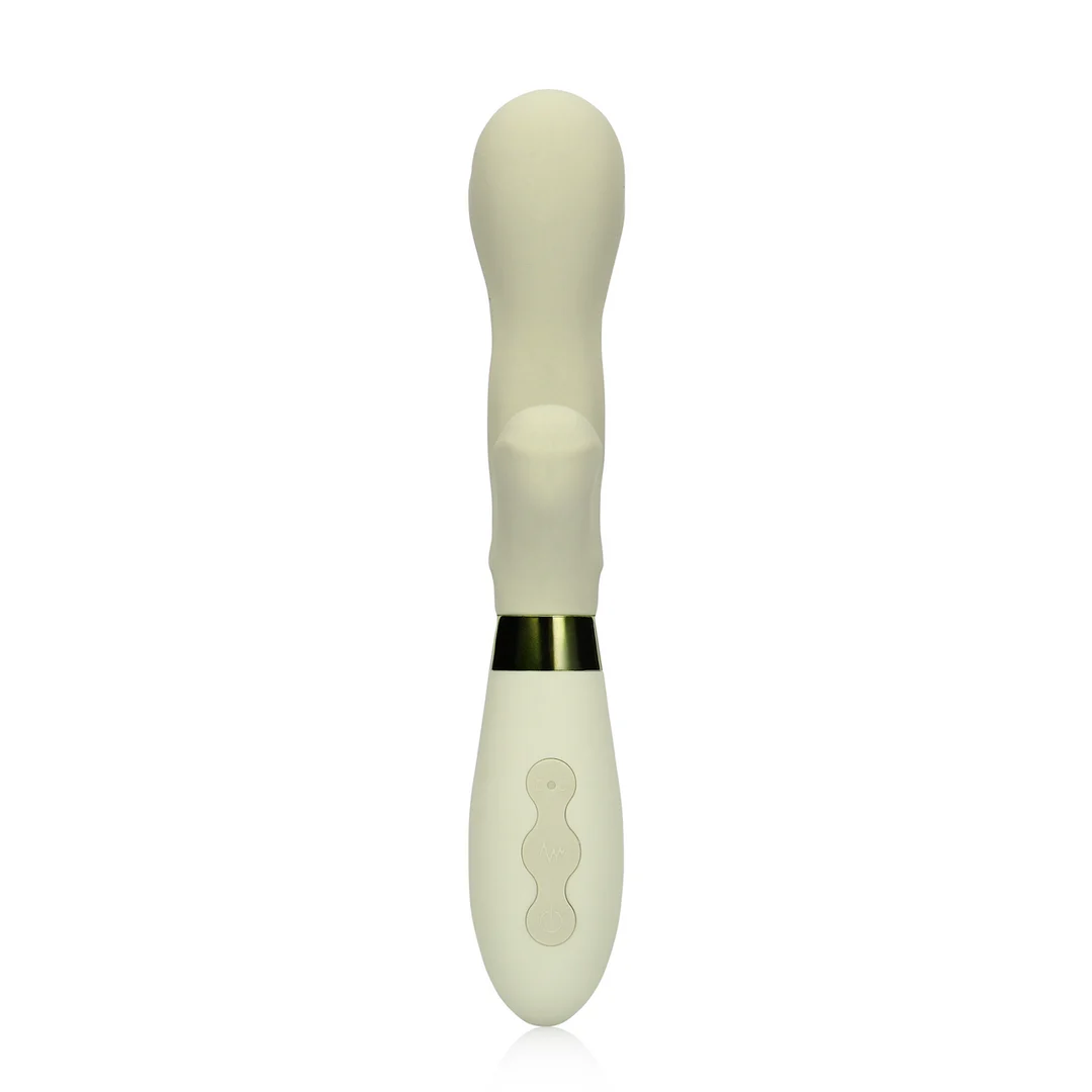 Vibratore rabbit in silicone Loveline Misty Green - immagine 4