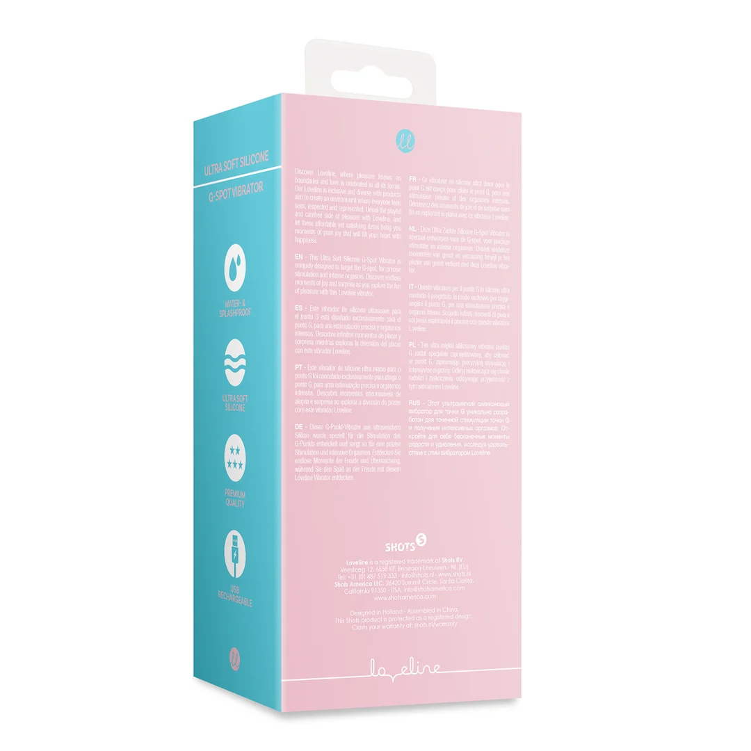 Vibratore Loveline Ultra Soft Silicone per il punto G - immagine 2