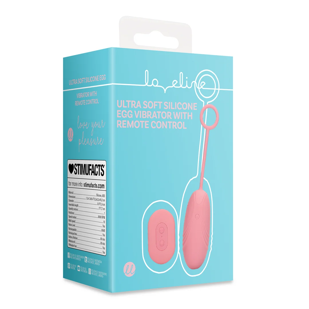 Vibratore a ovetto Loveline Ultra Soft con telecomando - immagine 1