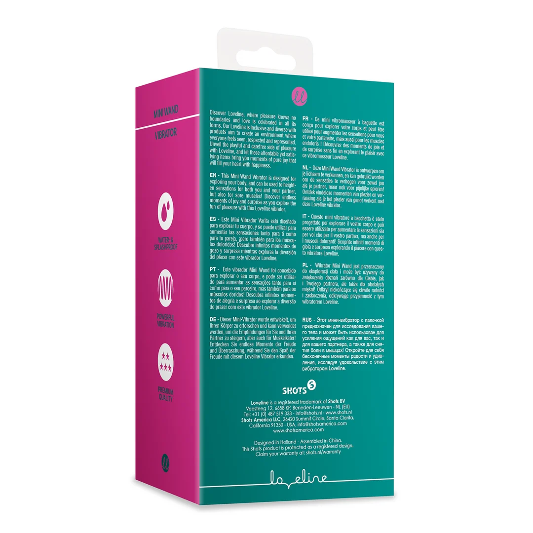 Loveline Mini Wand Vibrator Ancient Sea - immagine 2