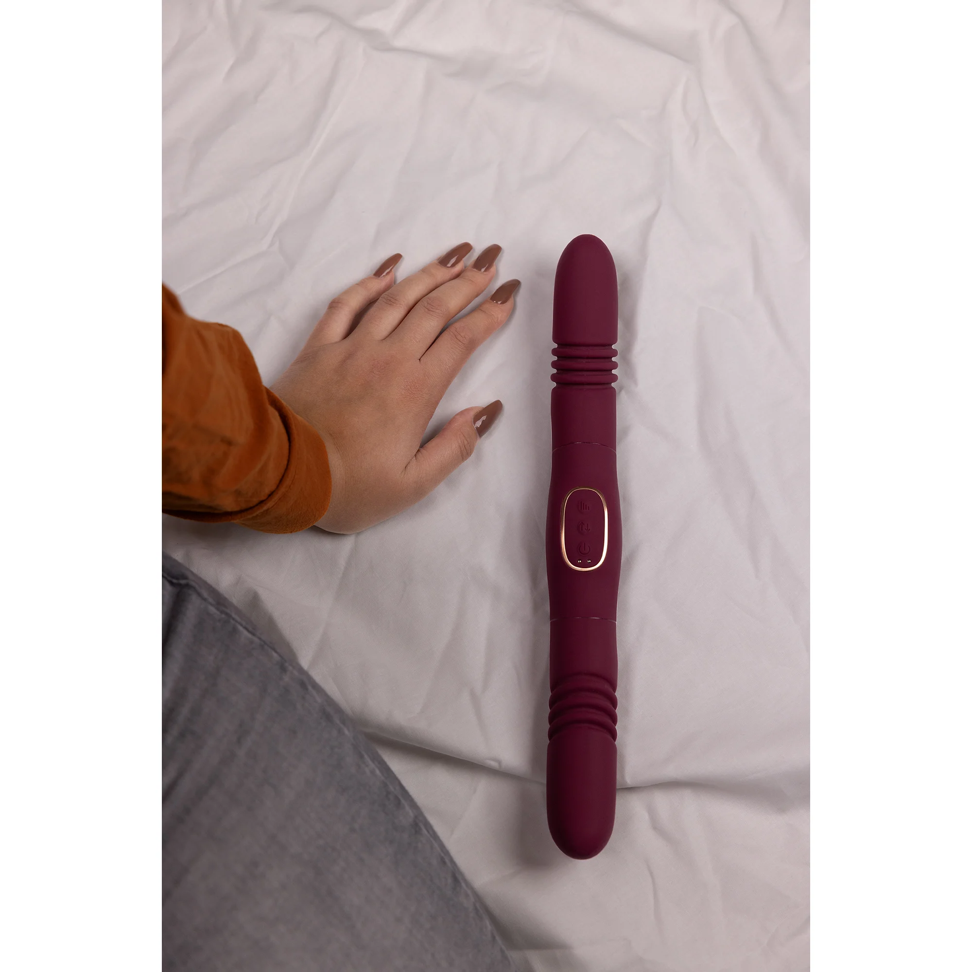 Vibratore anale con stimolazione su entrambi i lati – Merlot Druif - Tester - immagine 11