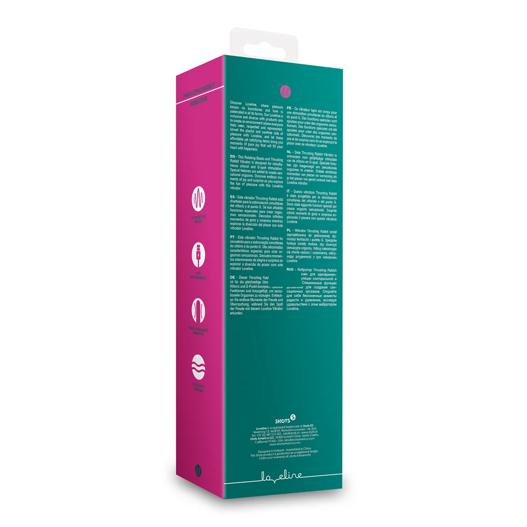 Vibratore rabbit Loveline con movimento di spinta Ancient Sea - immagine 2
