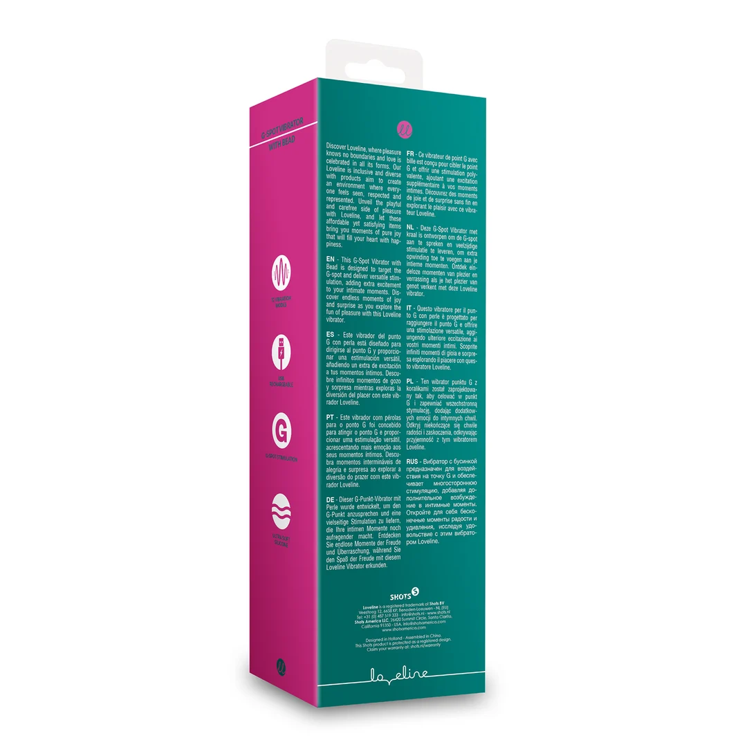 Vibratore Loveline per il punto G con perla - immagine 2