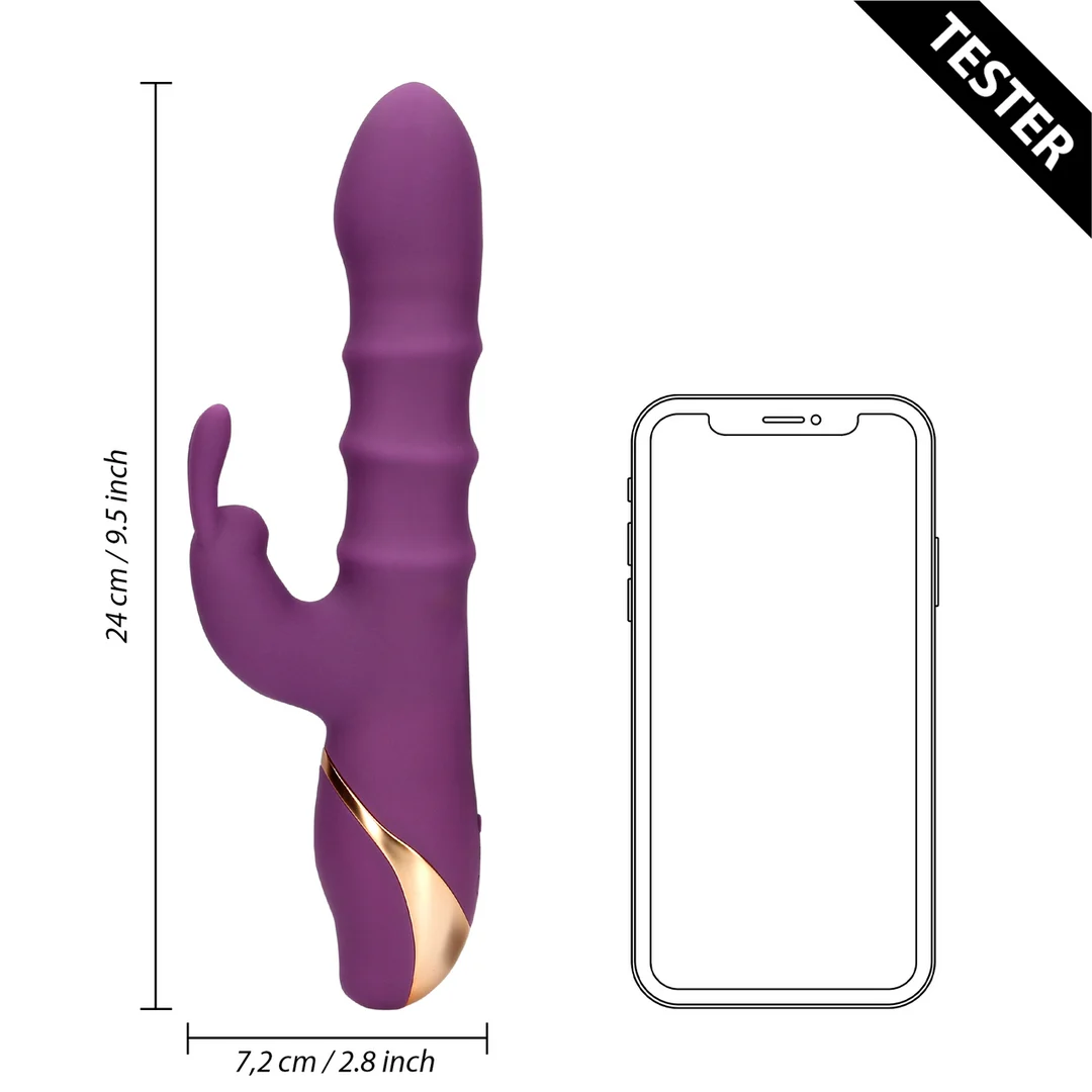 Vibratore con oltre 10 modalità – Tester (nome) Loveline by Shots - immagine 5