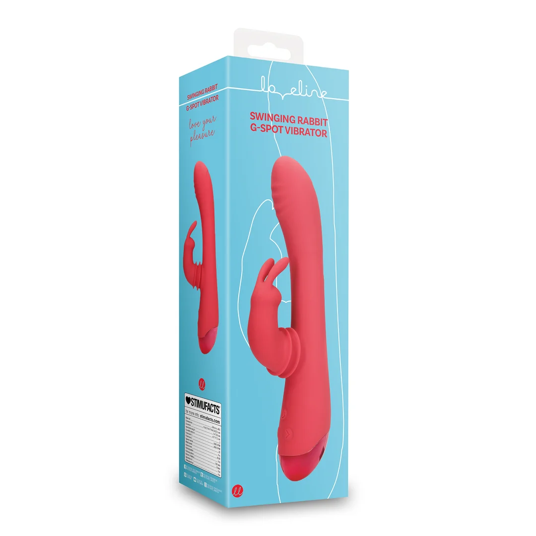 Vibratore rabbit con funzione oscillante – Loveline by Shots Brighto Rosso Loveline by Shots - immagine 7