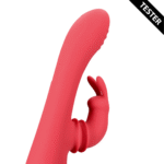 Vibratore rabbit con funzione oscillante – Loveline by Shots Brighto Rosso Loveline by Shots - immagine 3