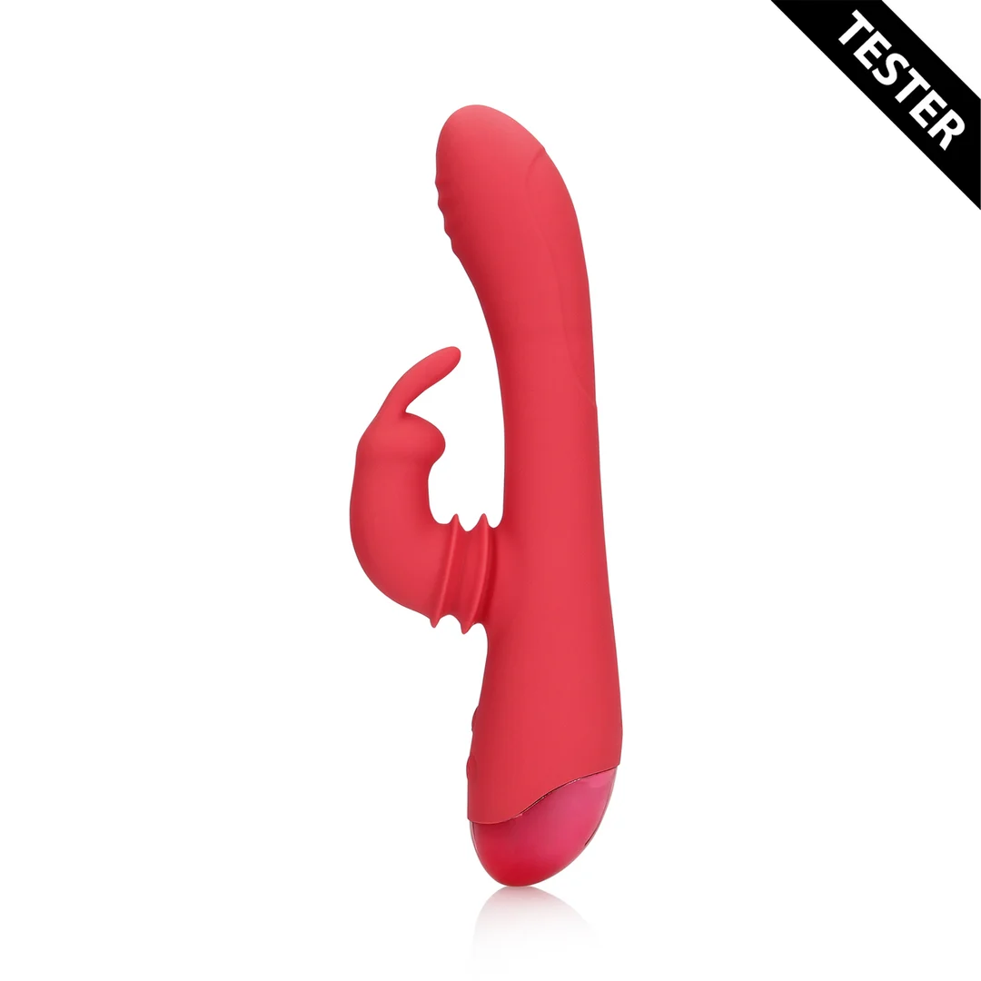 Vibratore rabbit con funzione oscillante – Loveline by Shots Brighto Rosso Loveline by Shots - immagine 2