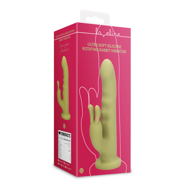 Vibratore rabbit rotante in silicone ultra morbido Loveline by Shots