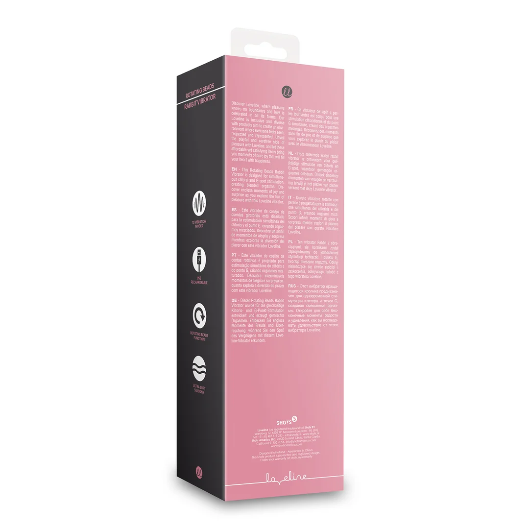 Vibratore per il punto G con perle rotanti – Tester (nome) Loveline by Shots - immagine 7