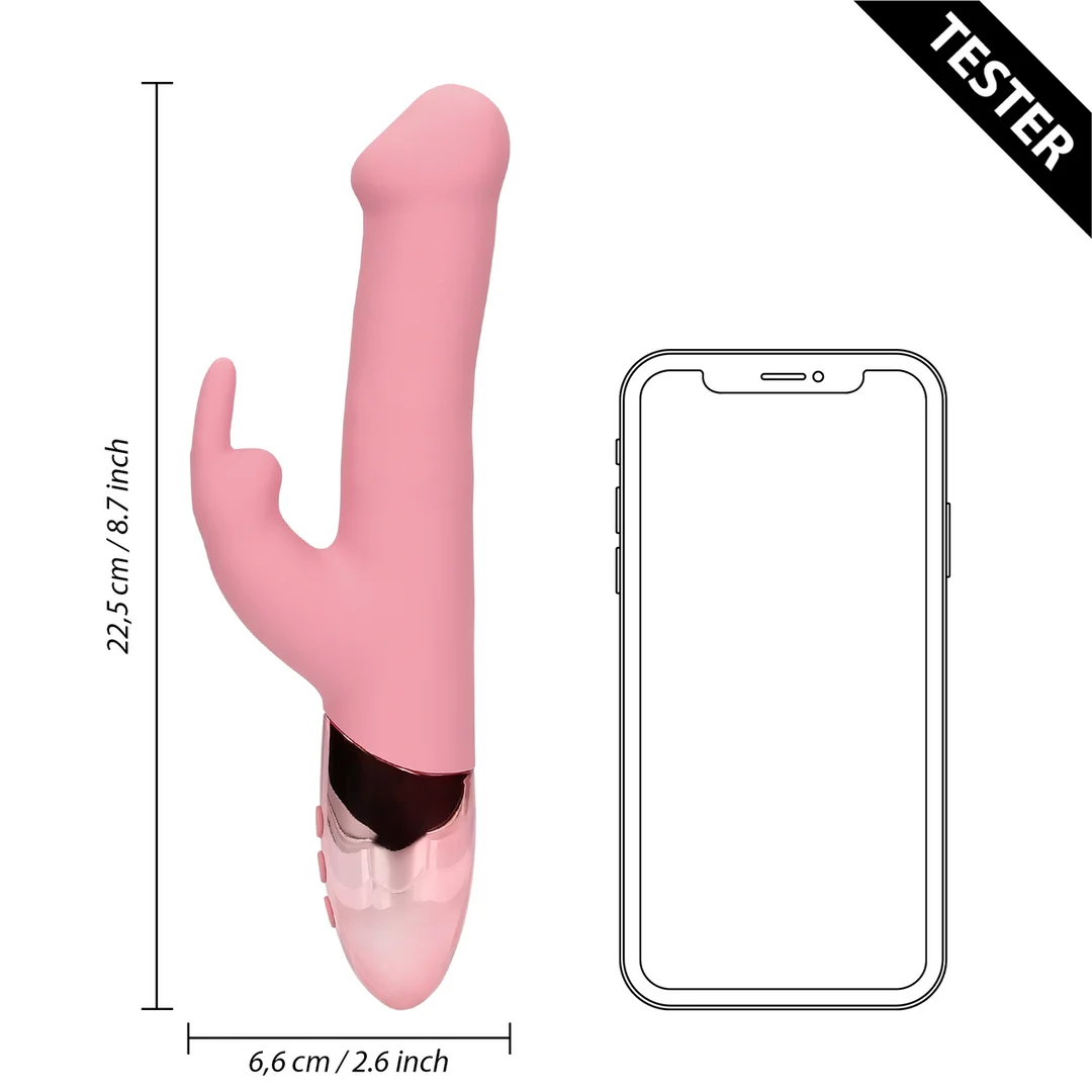 Vibratore per il punto G con perle rotanti – Tester (nome) Loveline by Shots - immagine 4