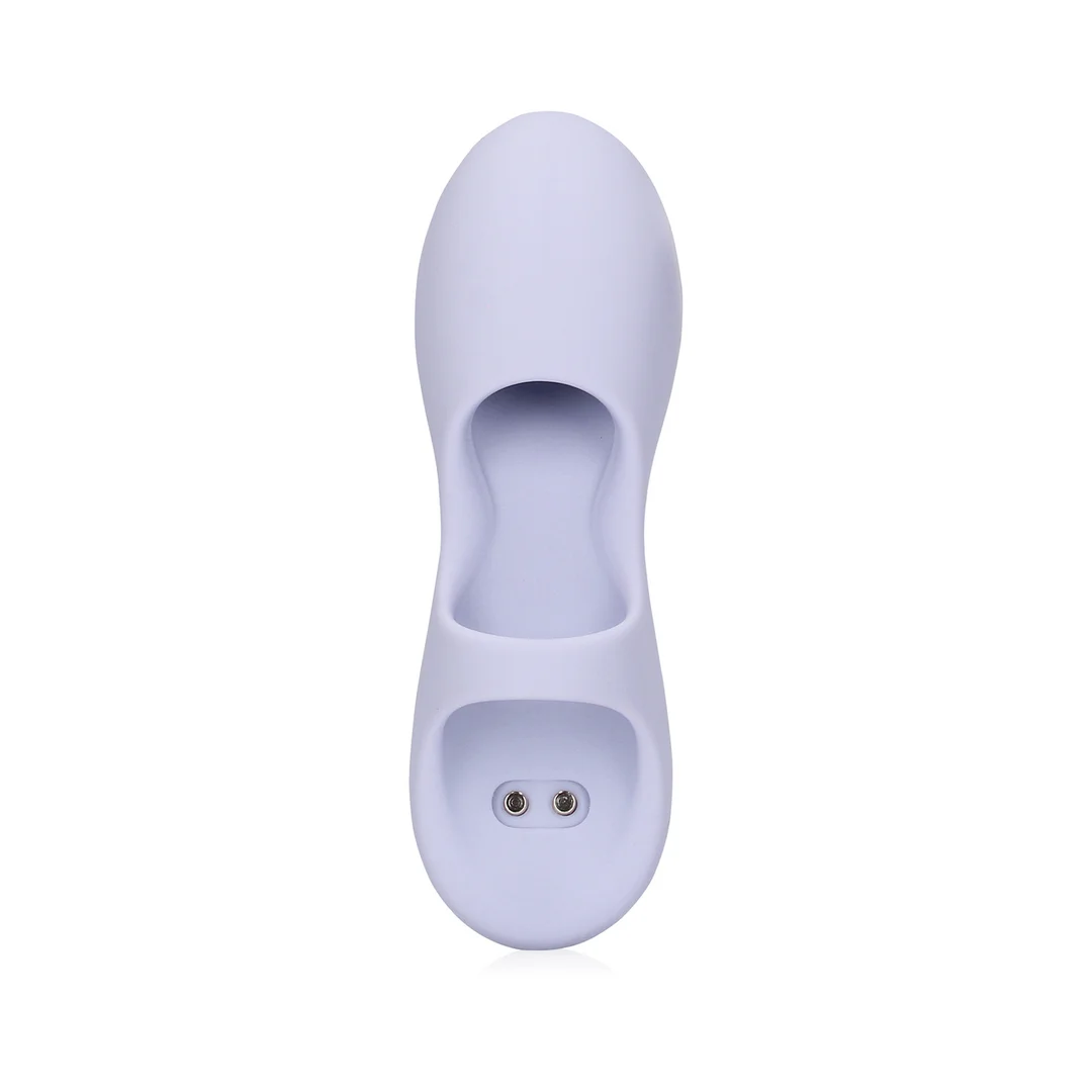 Vibratore da dito Loveline in silicone, color lavanda - immagine 5