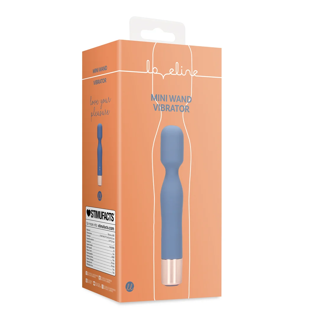 Massaggiatore mini wand Loveline Blue Horizon - immagine 1