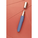 Vibratore da viaggio Loveline Blue Horizon con scomparto per lubrificante - immagine 6