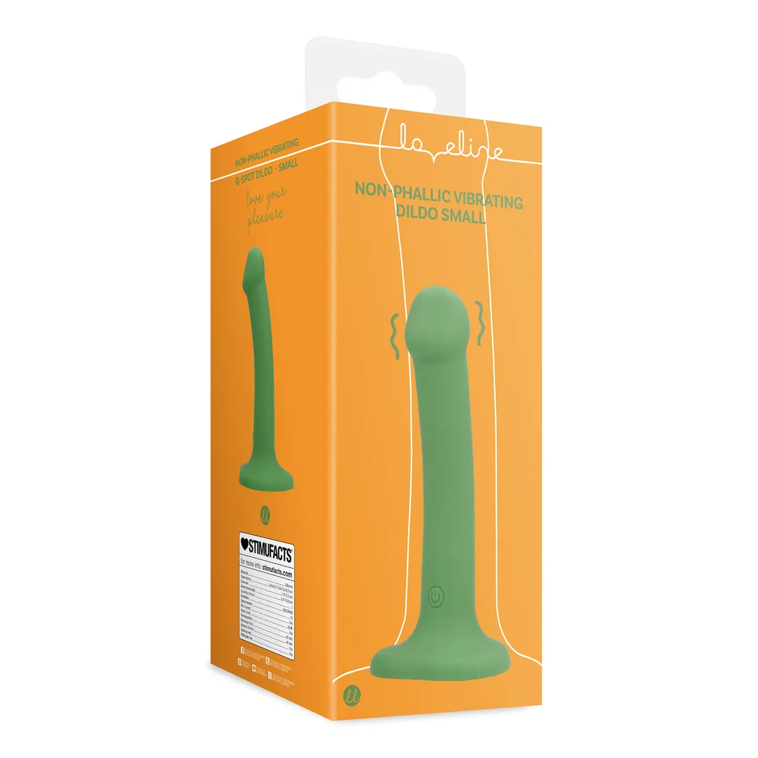 Dildo vibrante Loveline verde bosco - immagine 1