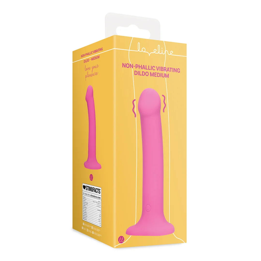 Loveline vibrerende dildo in krachtig roze
