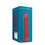 Grande dildo vibrante Loveline rosso lampone