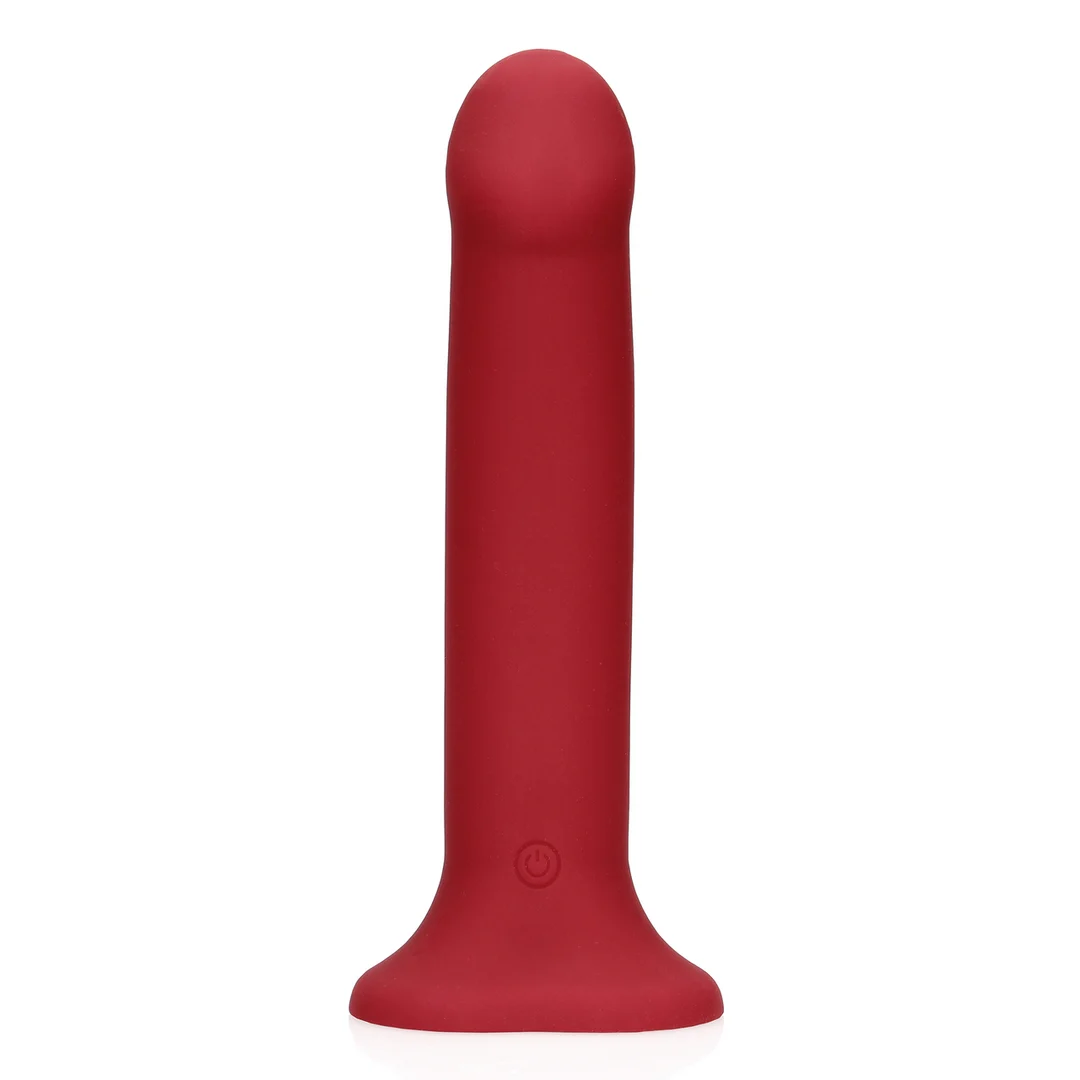 Grande dildo vibrante Loveline rosso lampone - immagine 3
