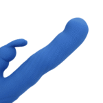 Vibratore rabbit con movimenti oscillanti per clitoride e punto G, Loveline Jetset Blu, Loveline by Shots - immagine 6