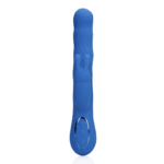 Vibratore rabbit con movimenti oscillanti per clitoride e punto G, Loveline Jetset Blu, Loveline by Shots - immagine 4