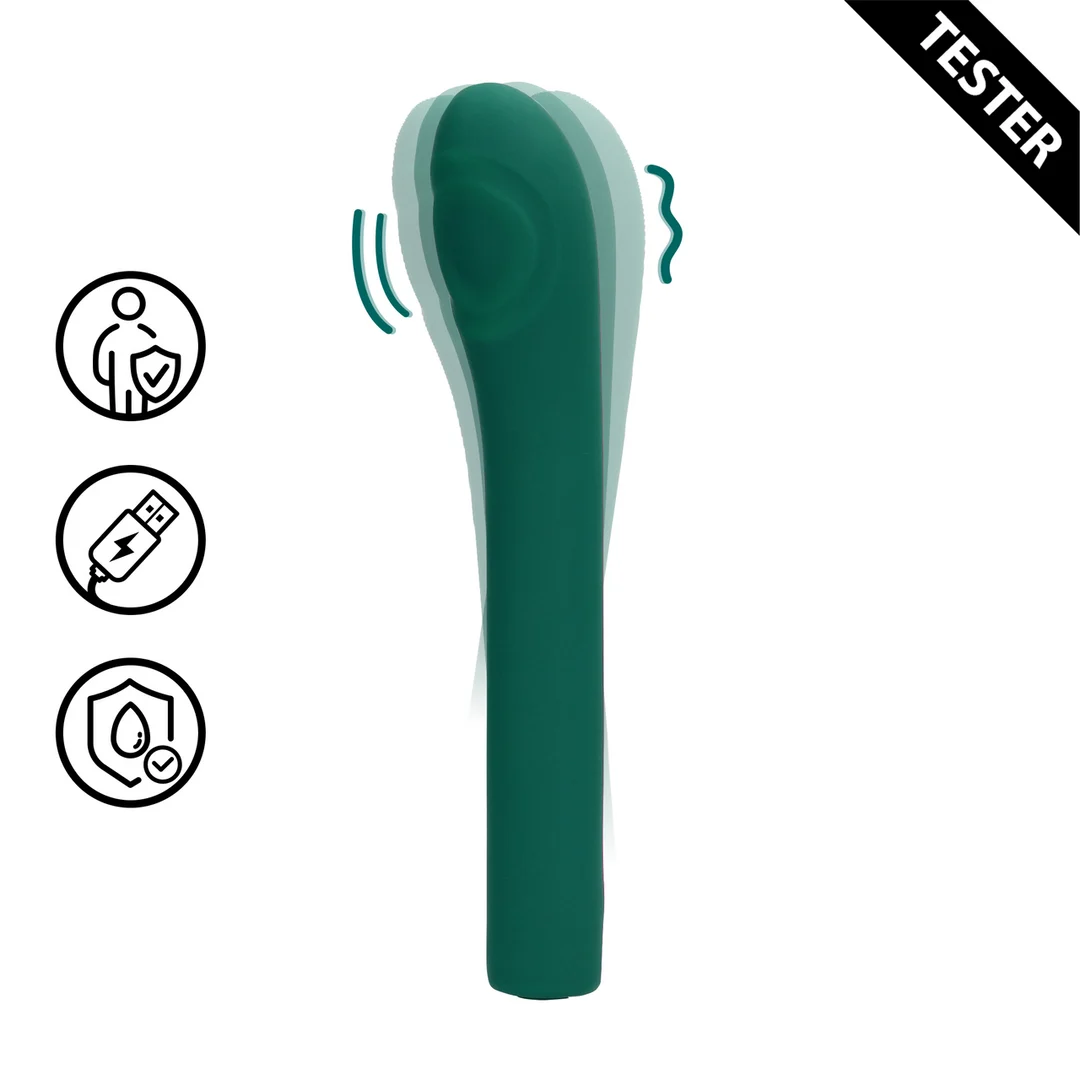 LOVE121GRNTEST Vibratore per il punto G con 7 modalità – Tester Loveline by Shots - immagine 1