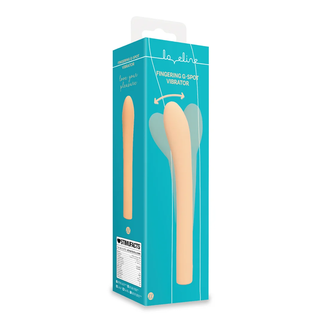 Vibratore per il punto G, movimenti delle dita con sensazione di penetrazione, Loveline by Shots Perzik Fuzz (Tester) - immagine 2