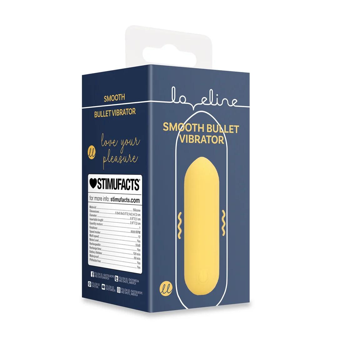 LOVE126YEL-2 Vibratore Loveline Smooth Bullet giallo - immagine 1