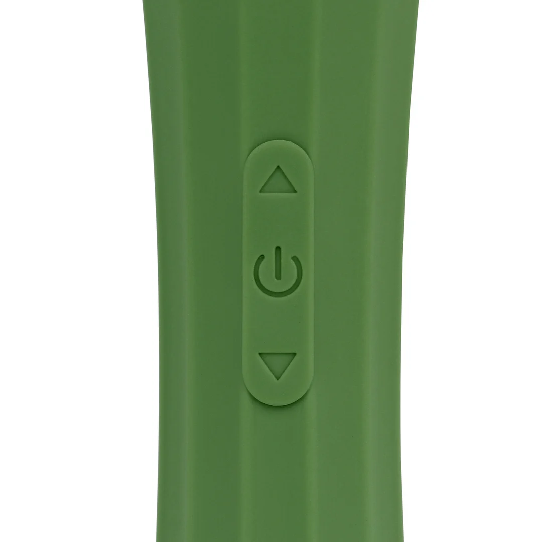 Vibratore a bacchetta, massaggiatore potente con impugnatura silenziosa, Green Mumba (Loveline by Shots) - immagine 11