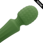 Vibratore a bacchetta, massaggiatore potente con impugnatura silenziosa, Green Mumba (Loveline by Shots) - immagine 3