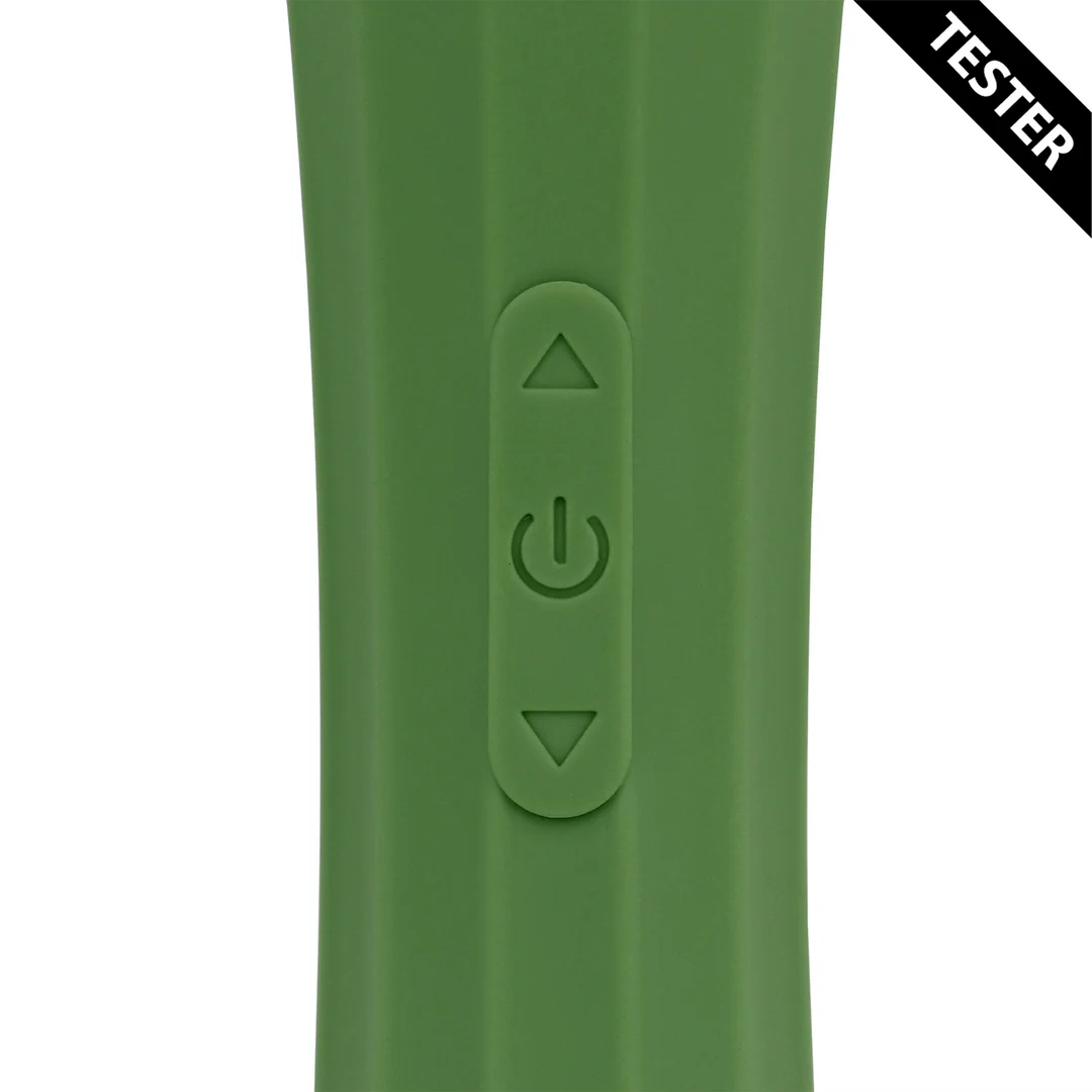 Vibratore a bacchetta, massaggiatore potente con impugnatura silenziosa, Green Mumba (Loveline by Shots) - immagine 4